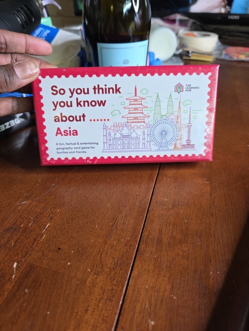 Asia Trivia Card Game - Red & White Box